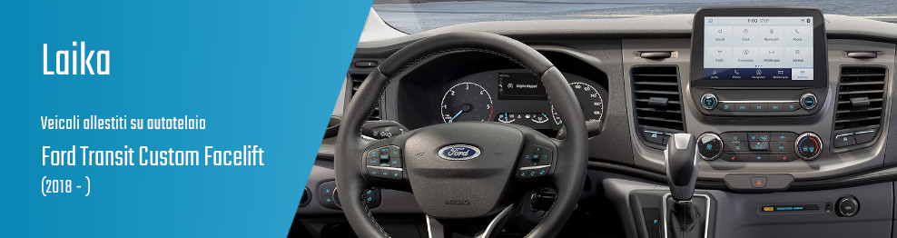 Laika su Ford Transit Custom Facelift
