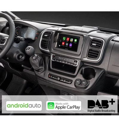 Sistema multimediale Carplay & Android Auto Macrom M-DL7000D - Retrofit Kit - Fiat Ducato 8 (X290-MCA)