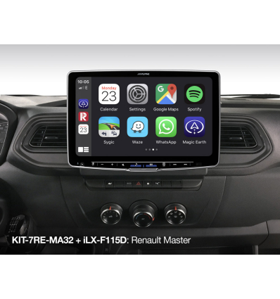 Sistema Multimediale Alpine iLX-F115D-MA32 (Halo11) con display 11'' HD basculante - Renault Master 3
