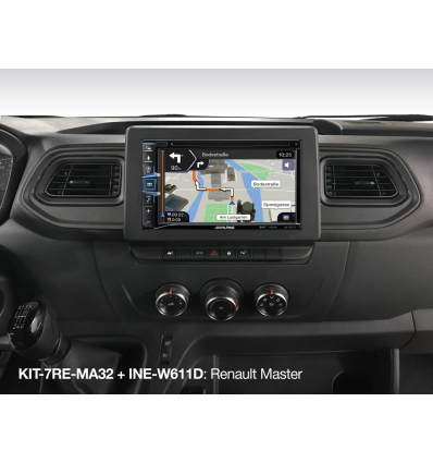 Sistema di navigazione Alpine INE-W611DC-MA32 da 6,5" - Renault Master 3, incl. motorhome software