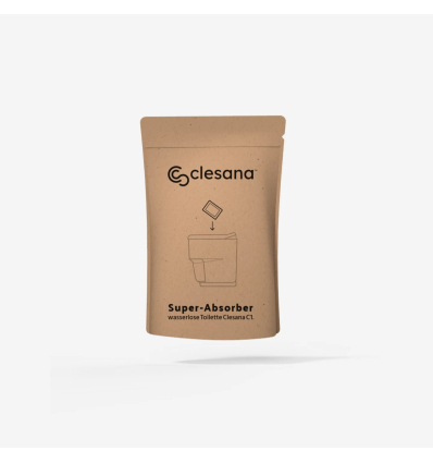Granulato assorbente Clesana Super Absorber per WC portatile Clesana C1 20 sacchetti