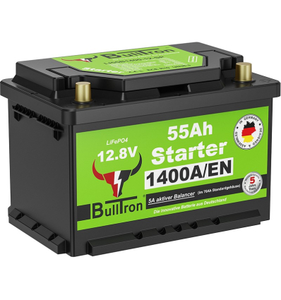 BullTron Starter Polar 55Ah - Batteria di avviamento LiFePO4 12.8V