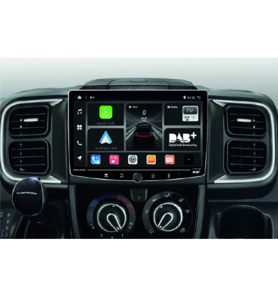 Monitor multimediale Android 13 1DIN con kit Plug & Play per FIAT Ducato 2021